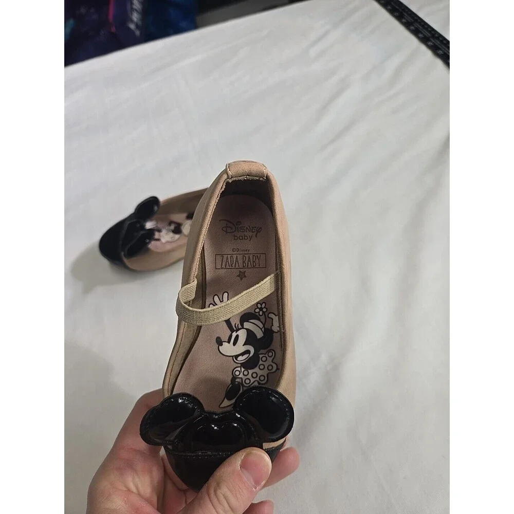 Zara Disney Minnie Mouse ballet flats fashion‎ toddler shoes Size EU 23 / US 4